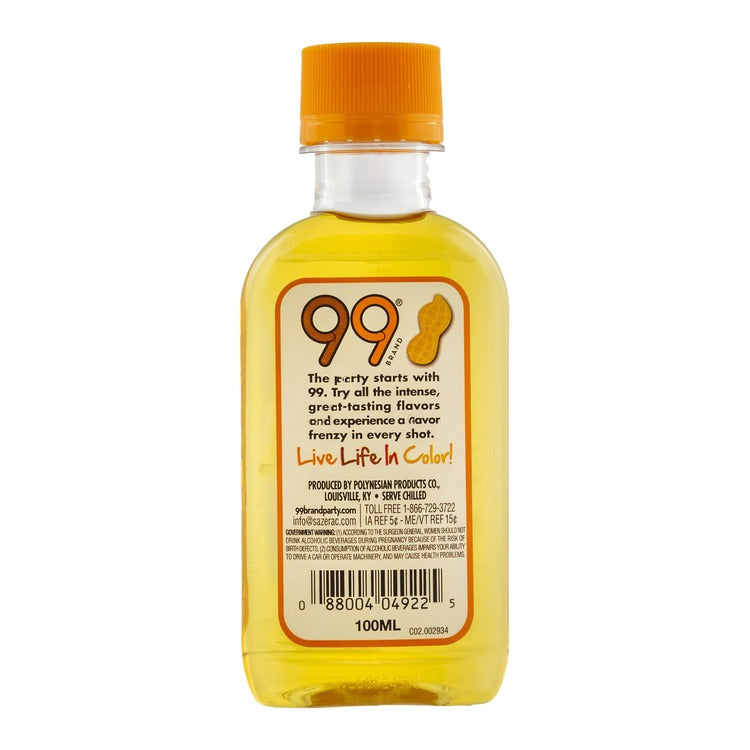 99 Brand Peanut Butter Flavored Whiskey 99 - 100ML - Back