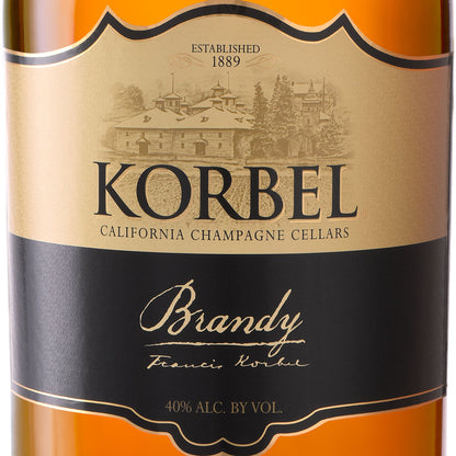 Korbel Brandy 80 - 1.75L - Front Label