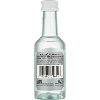 Bacardi Light Rum Superior 80 - 50ML - Back