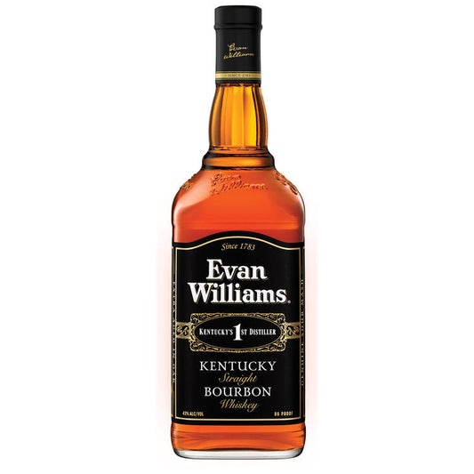 Evan Williams Straight Bourbon Black Label 86 - 1.0L - Front