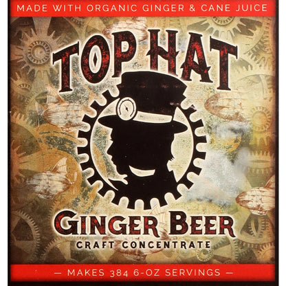 Top Hat Ginger Beer Craft Concentrate - 3.0G - Front Label