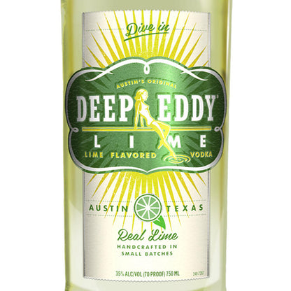 Deep Eddy Lime Flavored Vodka 70 - 1.75L - Front Label