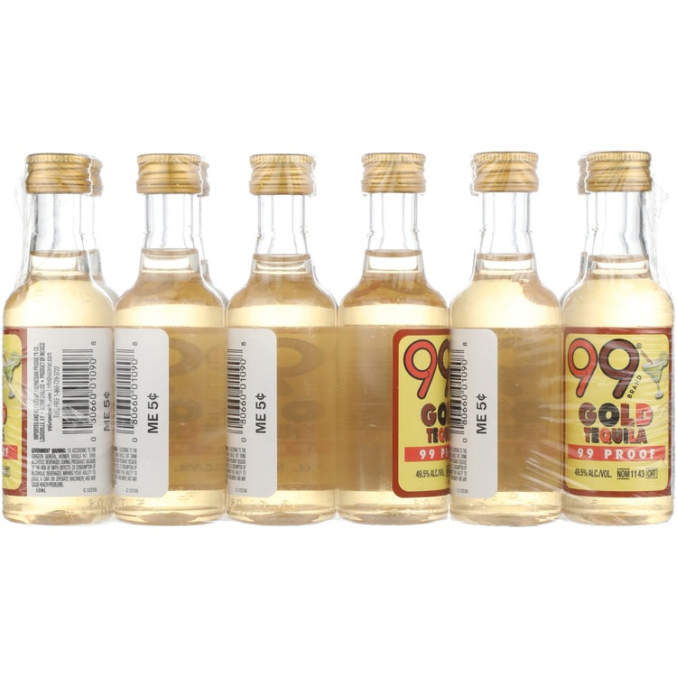 99 Brand Tequila Gold 99 - 50ML - Back