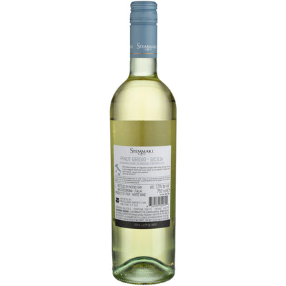 Stemmari Pinot Grigio Terre Siciliane - 750ML - Back