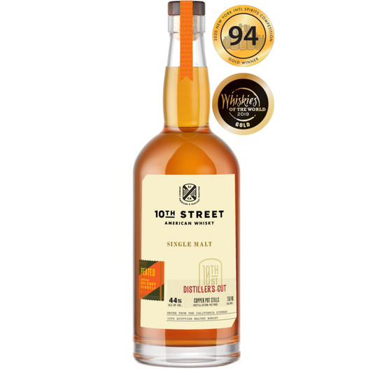 10th Street American Whiskey Peated Single Malt Cask Strength Distille - 750ML