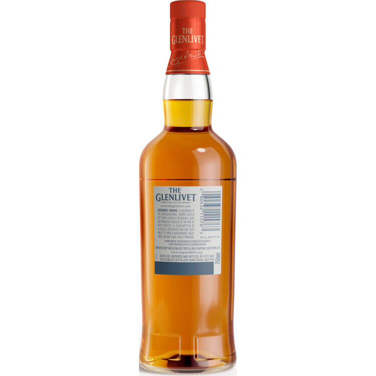 The Glenlivet Single Malt Scotch Caribbean Reserve 80 - 750ML - Back