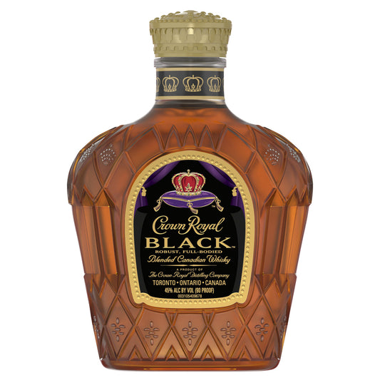 Crown Royal Canadian Whisky Black 90 - 375ML - Front