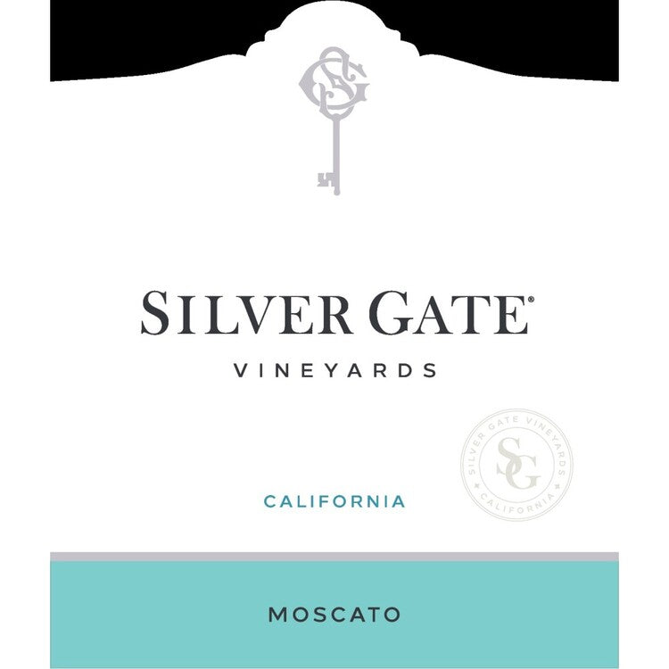 Silver Gate Vineyards Moscato California - 750ML - Front Label