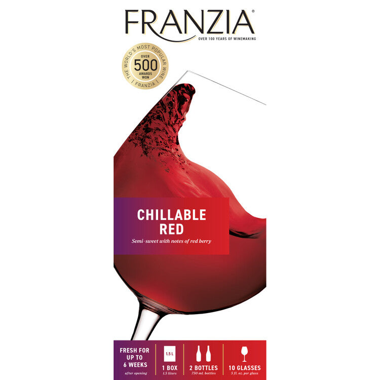 Franzia Chillable Red American - 1.5L - Front Label