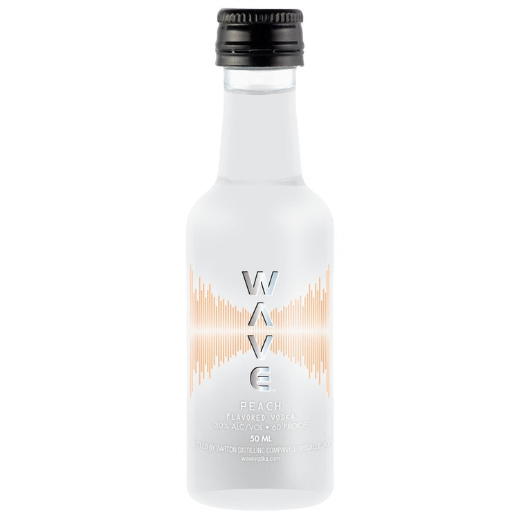 Wave Peach Flavored Vodka 60 - 50ML - Front