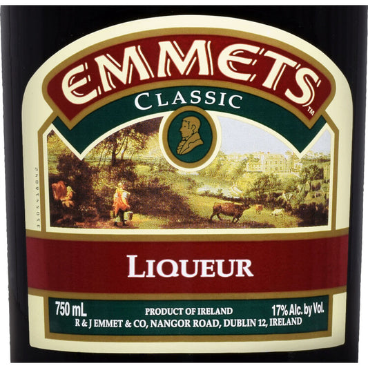 Emmets Irish Cream Liqueur 34 - 750ML - Front Label