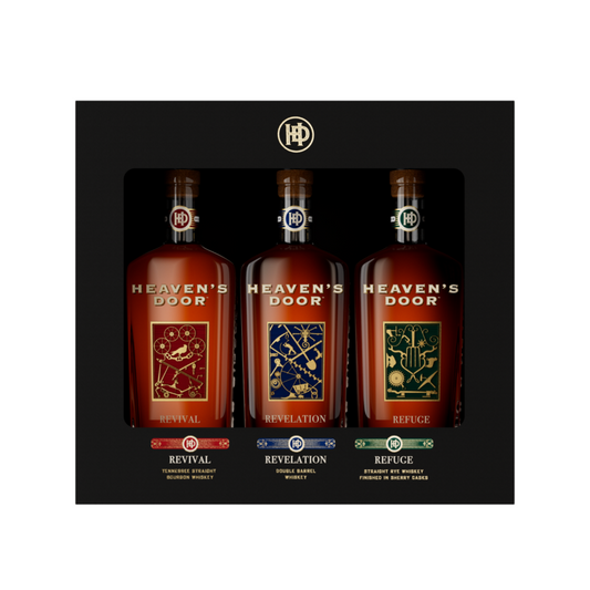 Heaven'S Door Trilogy Collection Combo 1 Each Straight Bourbon 92, Dou - 200ML