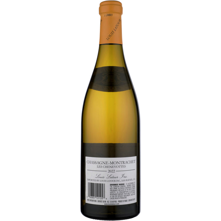 Louis Latour Chassagne Montrachet Les Chenevottes Premier Cru 2022 - 750ML