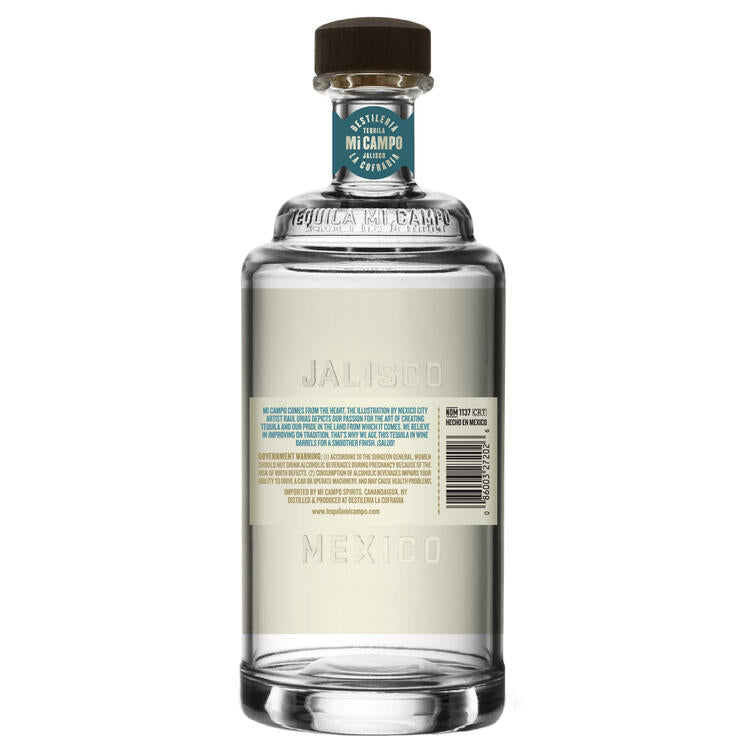 Mi Campo Tequila Blanco 80 - 1.0L - Back