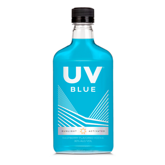 Uv Blue Raspberry Flavored Vodka 60 - 375ML - Front