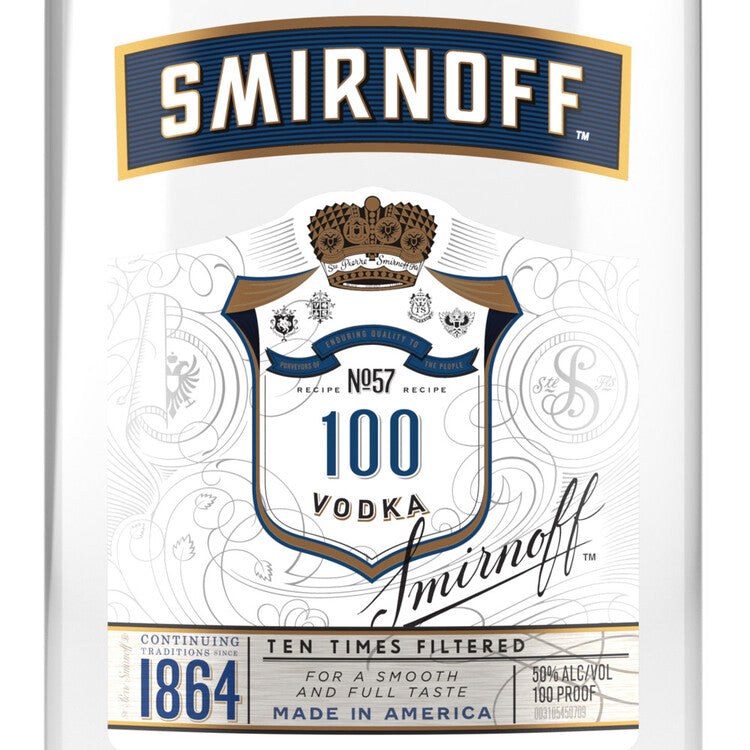 Smirnoff Vodka 100 - 200ML - Front Label