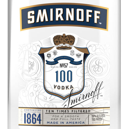 Smirnoff Vodka 100 - 200ML - Front Label