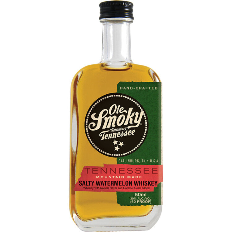 Ole Smoky Salty Watermelon Flavored Whiskey Mountain Made 60 - 50ML - Front