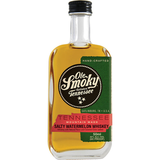 Ole Smoky Salty Watermelon Flavored Whiskey Mountain Made 60 - 50ML - Front