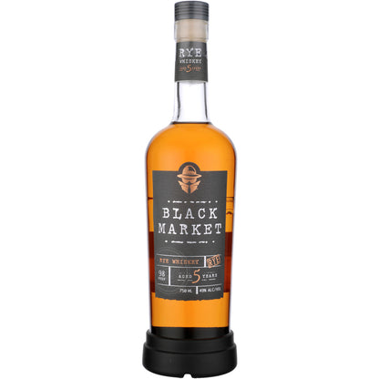 Black Market Spirits Rye Whiskey 5 Yr 98 - 750ML