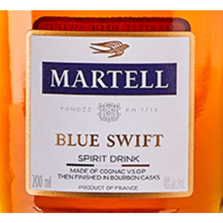 Martell Cognac Vsop Finished In Bourbon Casks Blue Swift 80 - 200ML