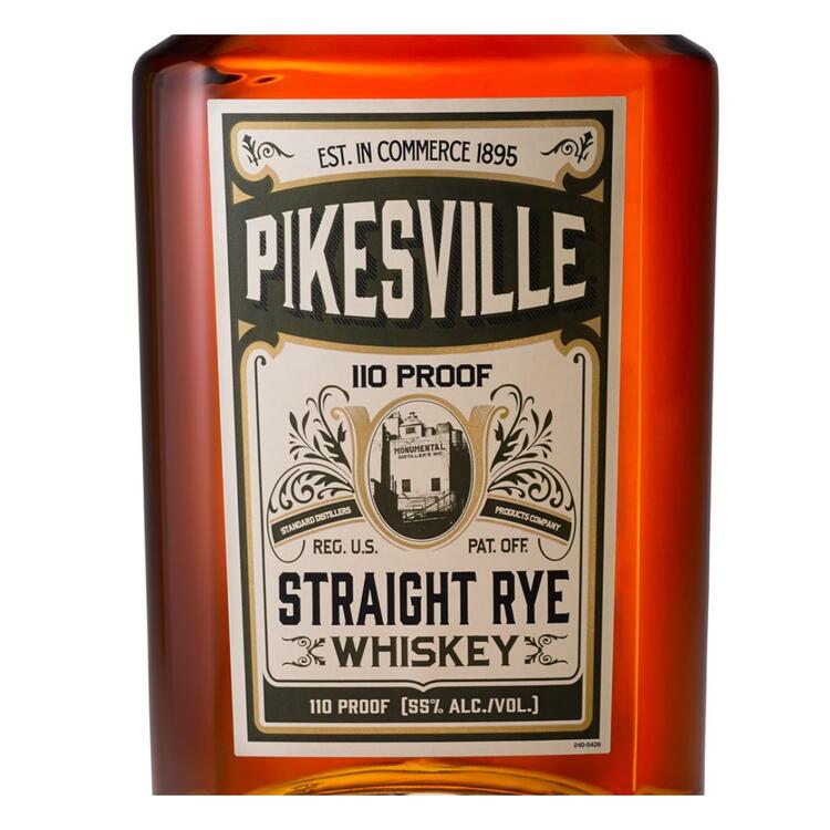 Pikesville Straight Rye Whiskey 110 - 750ML - Front Label