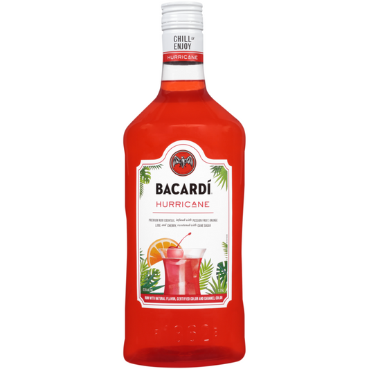 Bacardi Hurricane Classic Cocktails 25 - 1.75L - Front