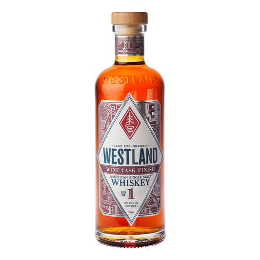 Westland American Single Malt Whiskey Wine Cask Batch No 1 92 - 700ML - Front