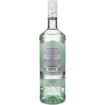 Bacardi Light Rum Superior 80 - 1.0L - Back