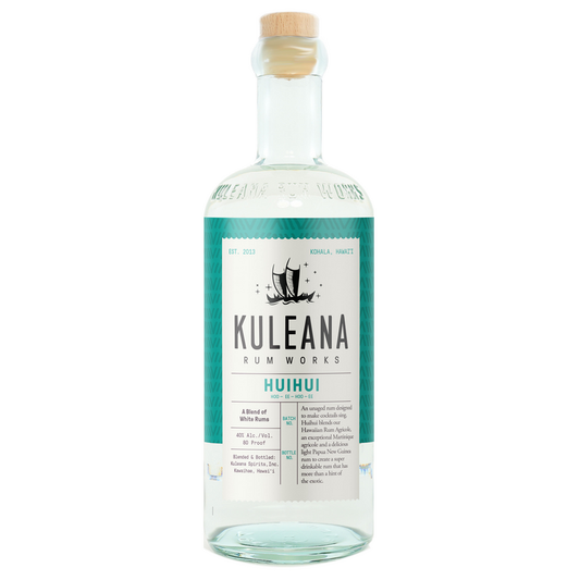 Kuleana Rum Works White Rum Huihui 80 - 750ML - Front
