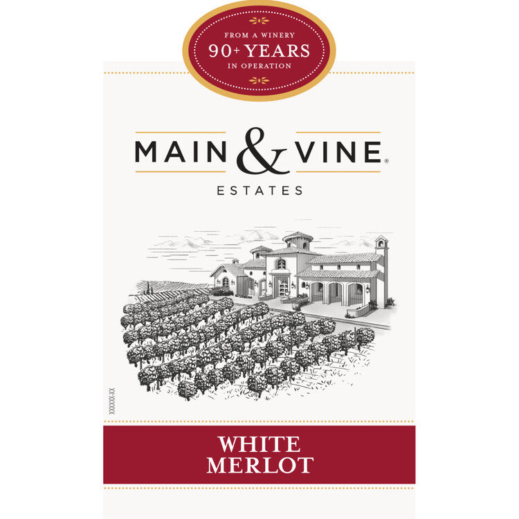 Beringer Main & Vine White Merlot California - 1.5L - Front Label
