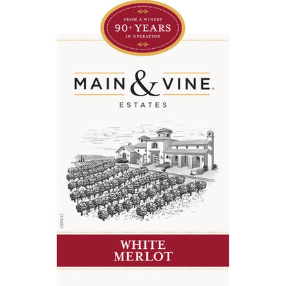 Beringer Main & Vine White Merlot California - 1.5L - Front Label