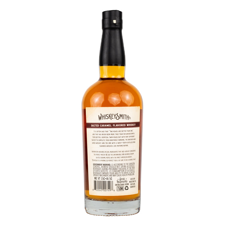 Whiskeysmith Salted Caramel Flavored Whiskey 60 - 750ML - Back