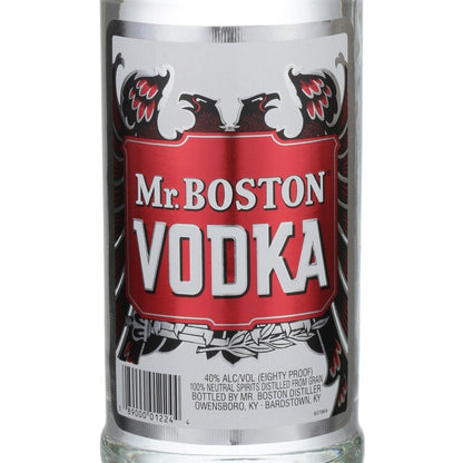 Mr. Boston Vodka 80 - 1.0L - Front Label