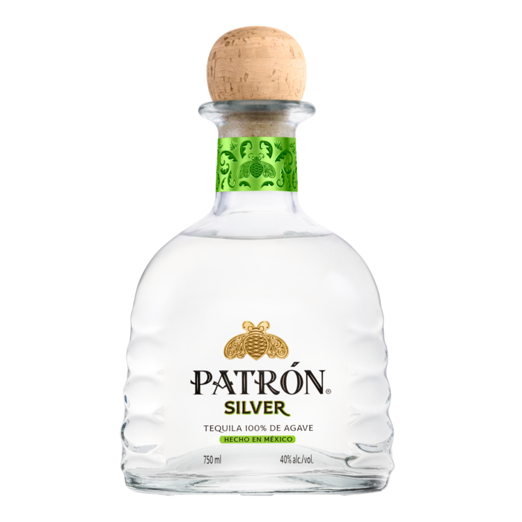 Patron Tequila Silver Bar 80 - 750ML - Front