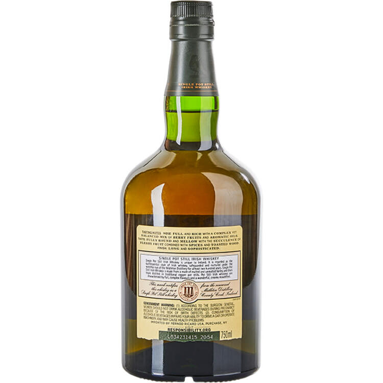 Redbreast Single Pot Still Irish Whiskey 15 Yr 92 - 750ML - Back