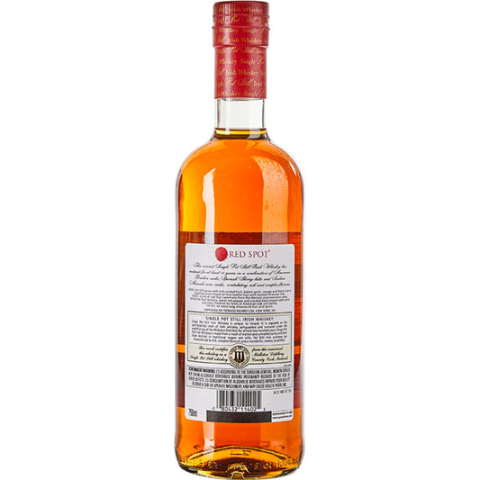 Red Spot Single Pot Still Irish Whiskey 15 Yr 92 - 750ML - Back