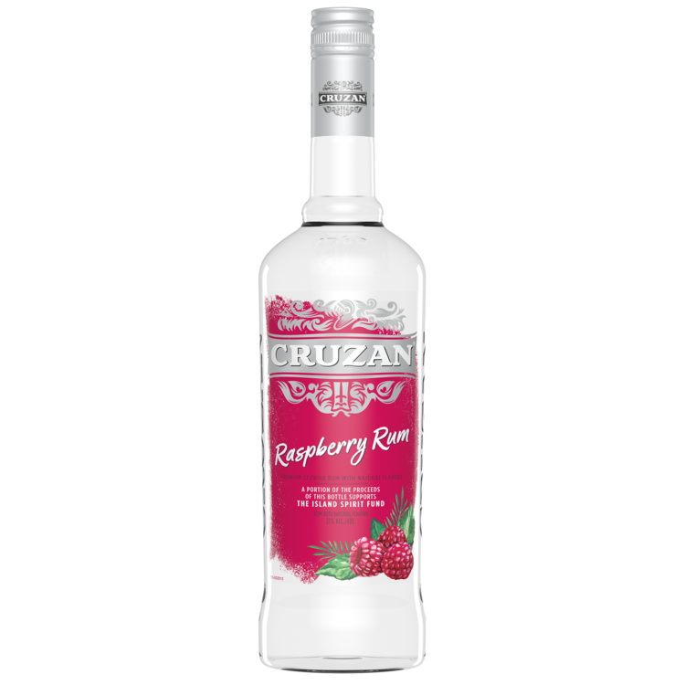 Cruzan Raspberry Flavored Rum 42 - 750ML - Front