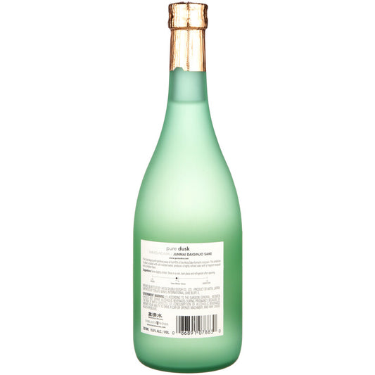 Shimizu No Mai Junmai Daiginjo Sake Pure Dusk - 720ML - Back