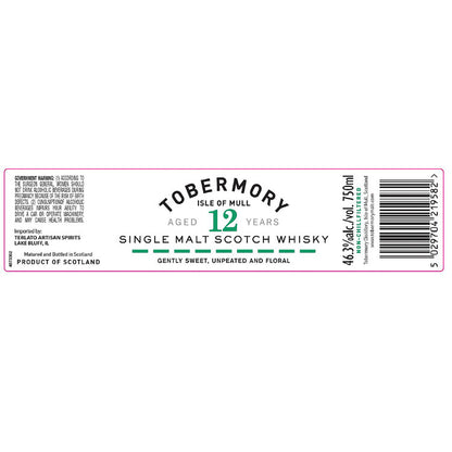 Tobermory Single Malt Scotch 12 Yr 92.6 - 750ML