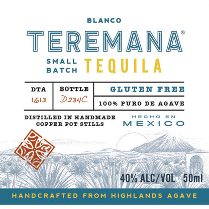 Teremana Tequila Blanco Small Batch 80 - 50ML - Front Label
