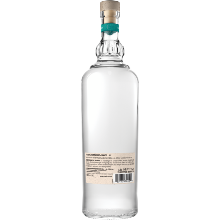 Cazadores Tequila Blanco 80 - 1.0L - Back