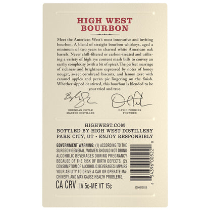 High West Blended Bourbon 92 - 750ML