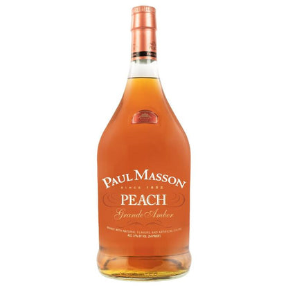 Paul Masson Peach Flavored Brandy Grande Amber 54 - 1.75L - Front