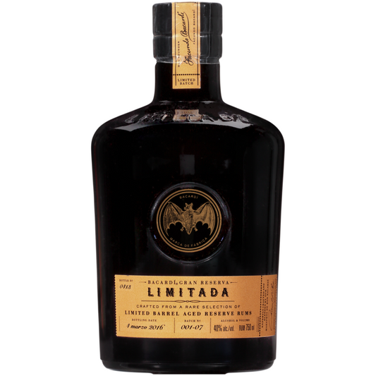 Bacardi Aged Rum Limitada Gran Reserva 80 - 750ML - Front