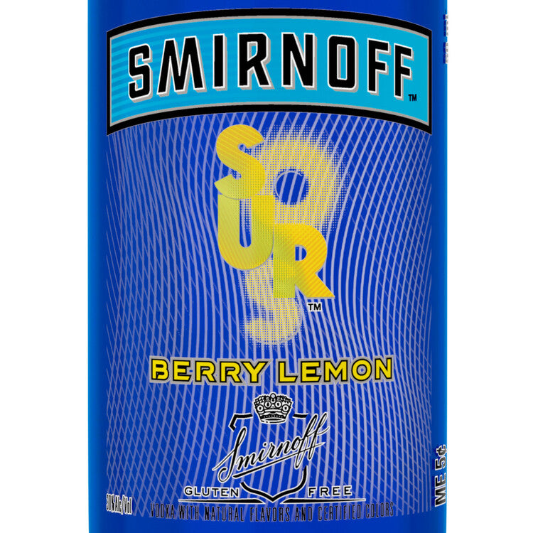 Smirnoff Berry Lemon Flavored Vodka Sours 60 - 50ML - Front Label
