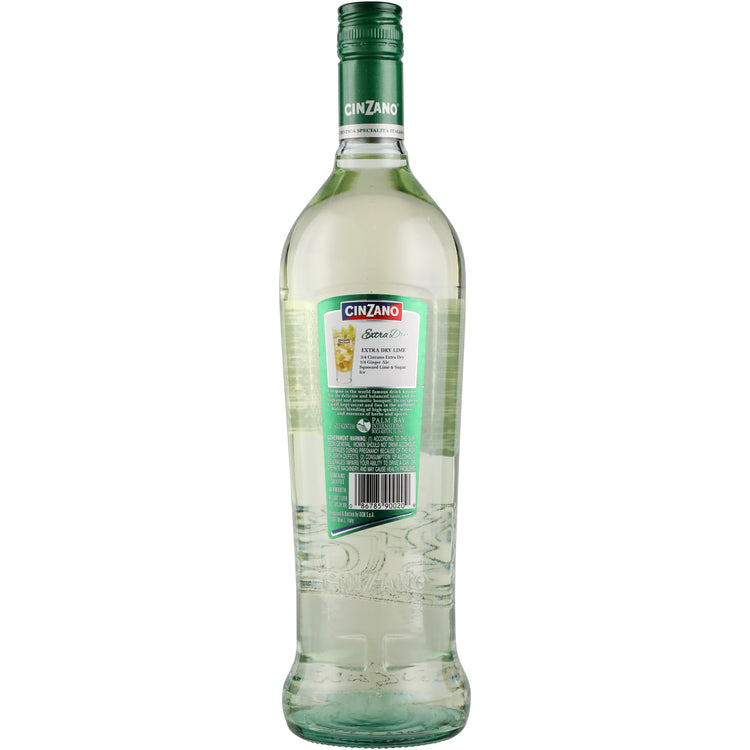 Cinzano Vermouth Extra Dry - 1.0L - Back