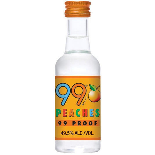 99 Brand Peaches Schnapps 99 - 50ML - Front