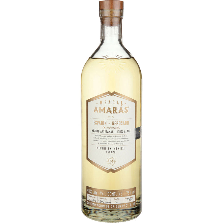 Amaras Mezcal Reposado Espadin 80 - 750ML - Front