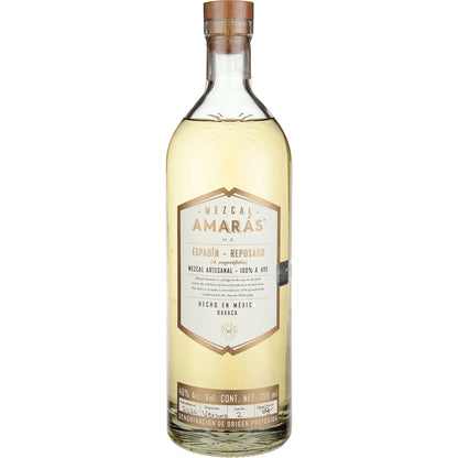 Amaras Mezcal Reposado Espadin 80 - 750ML - Front